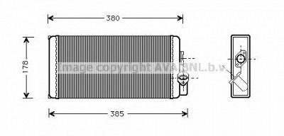 AVA QUALITY COOLING ms6188 -  Теплообменник, отопление салона